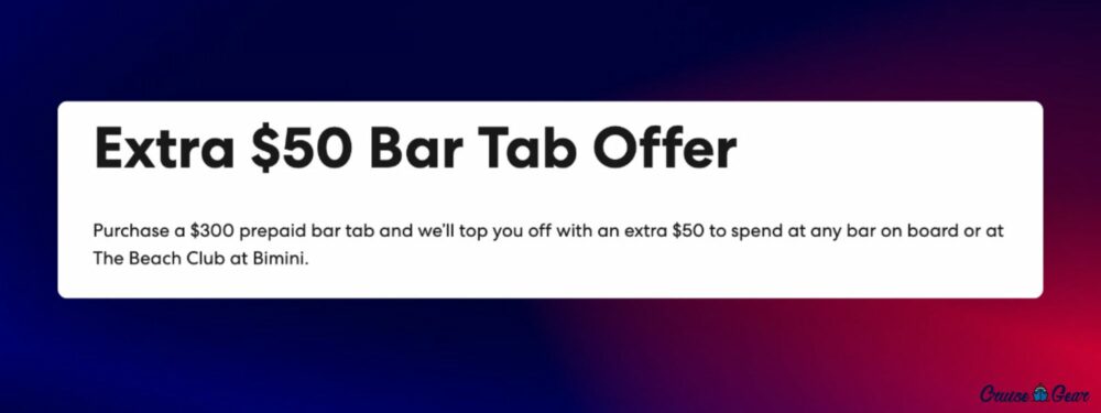 virgin voyages bar tab