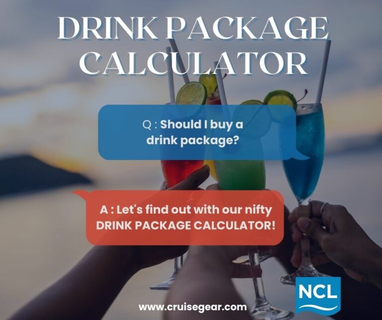 Norwegian Cruise Line Beverage Package Calculator See if it's worth