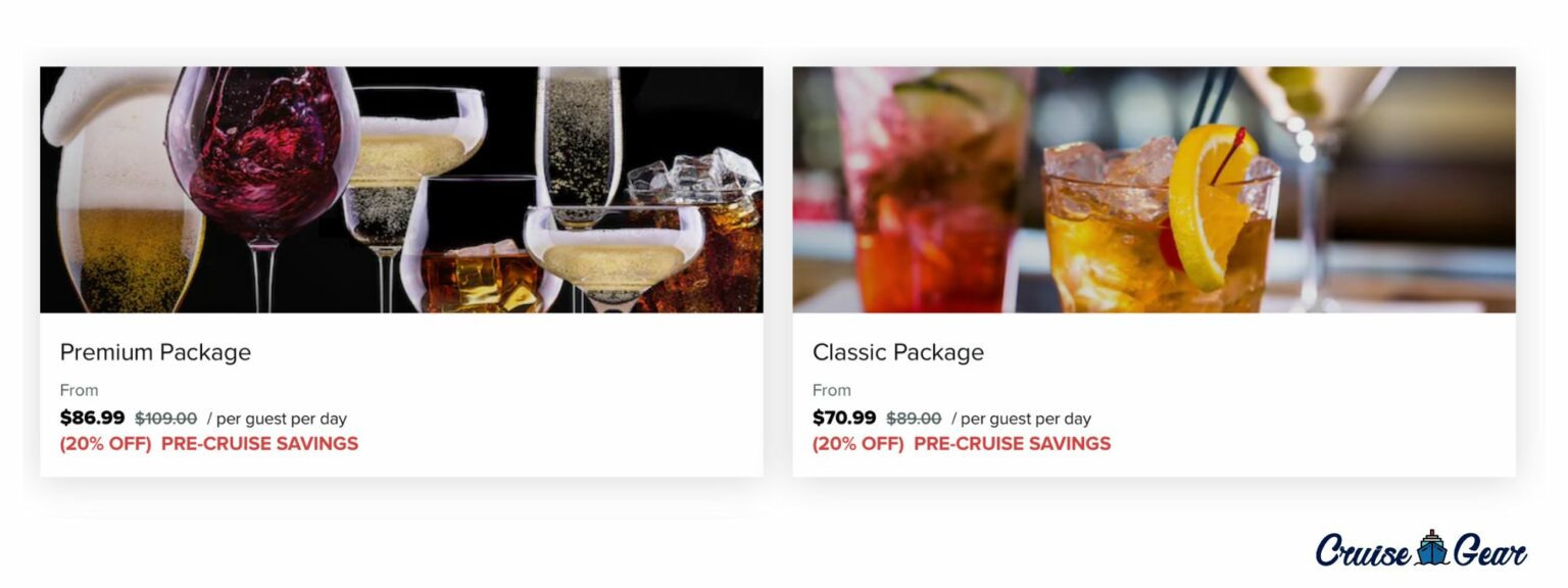 Celebrity Cruises DRINK PACKAGES & Prices Classic vs Premium Drink