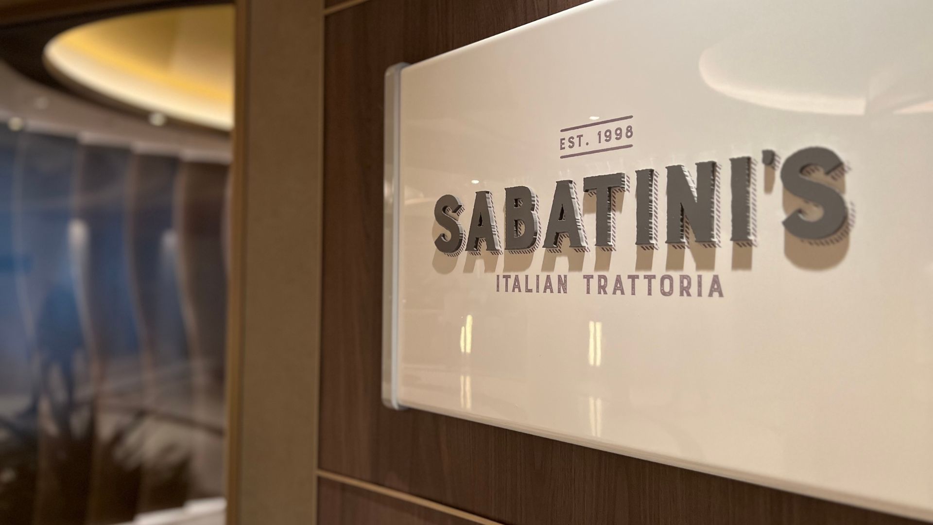 Sabatini's Princess Cruises Menu