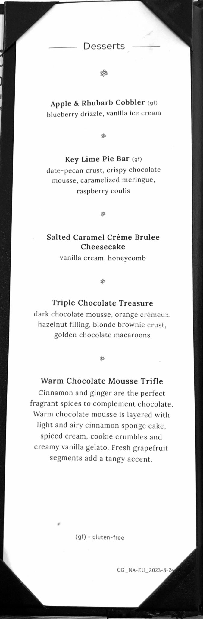 Princess Crown Grill Menu